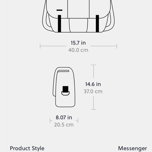 New Timbuk2 Black Messenger Bag - 17” Laptop - Picture 9 of 9